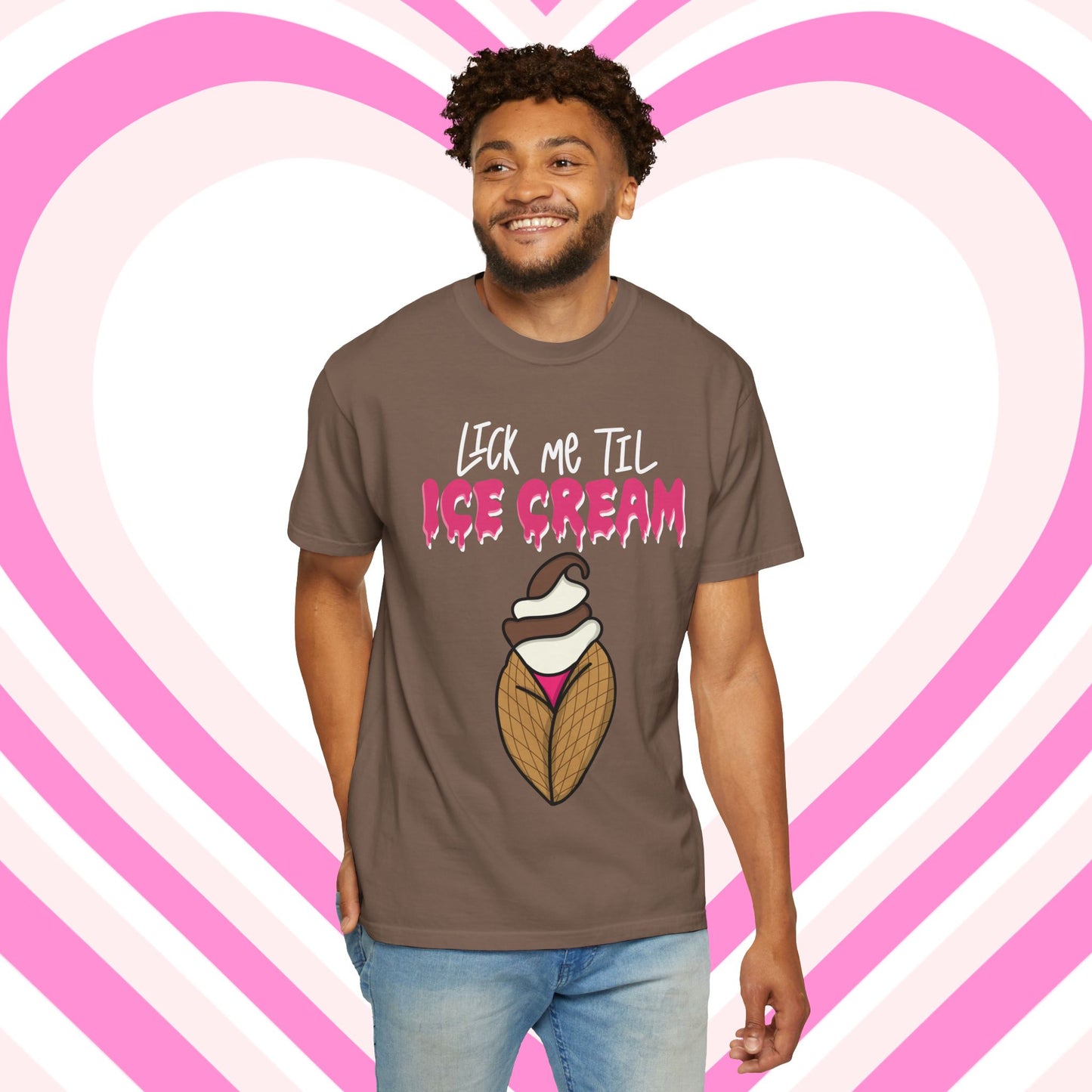 "Lick Me Til Ice Cream" Short Sleeve Tee