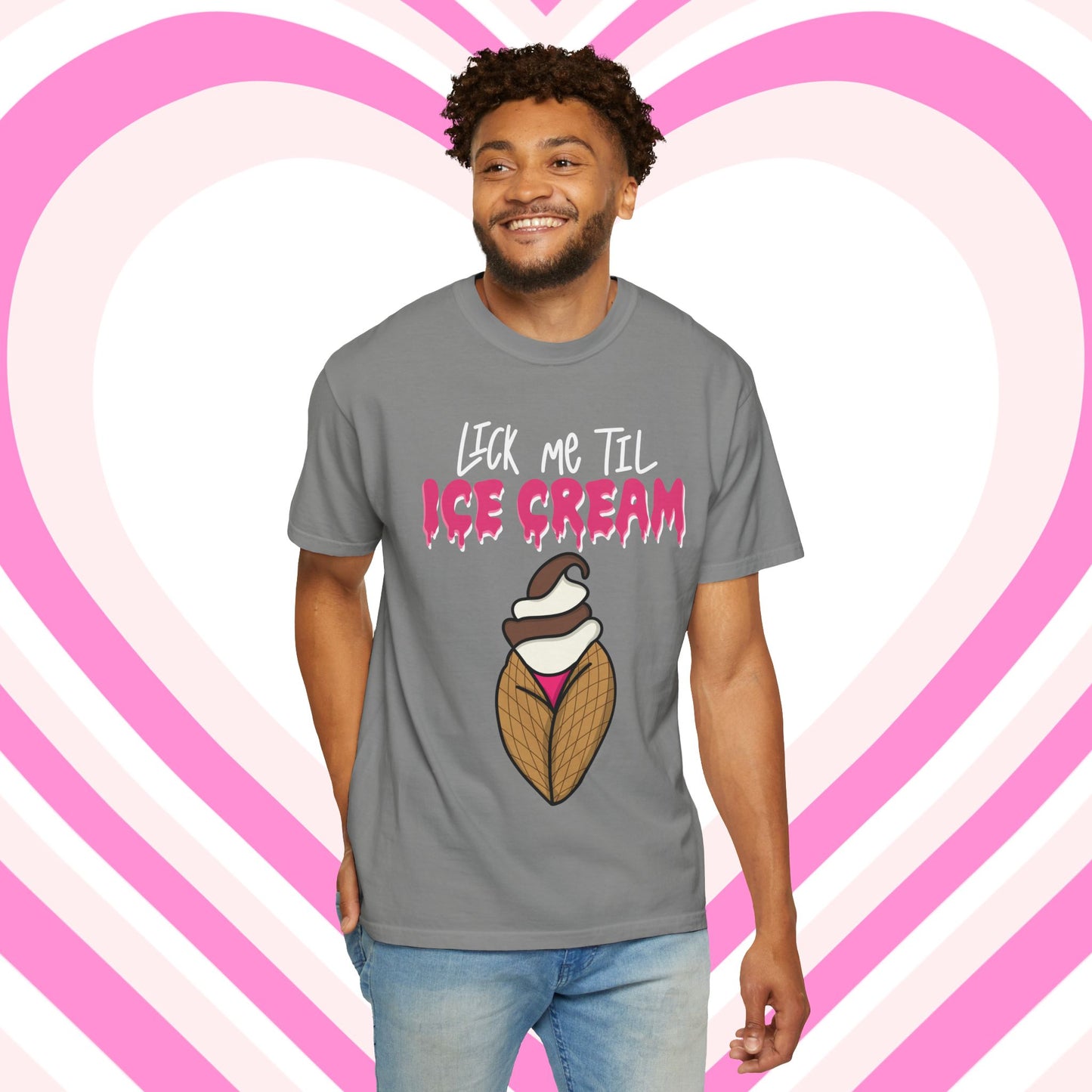 "Lick Me Til Ice Cream" Short Sleeve Tee